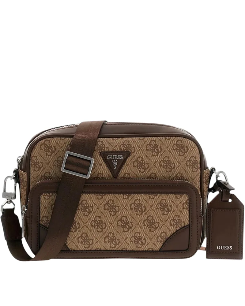Guess Crossbody Milano Ανδρική Τσάντα΄Ωμου HMMILLP6222-BEG Μπεζ