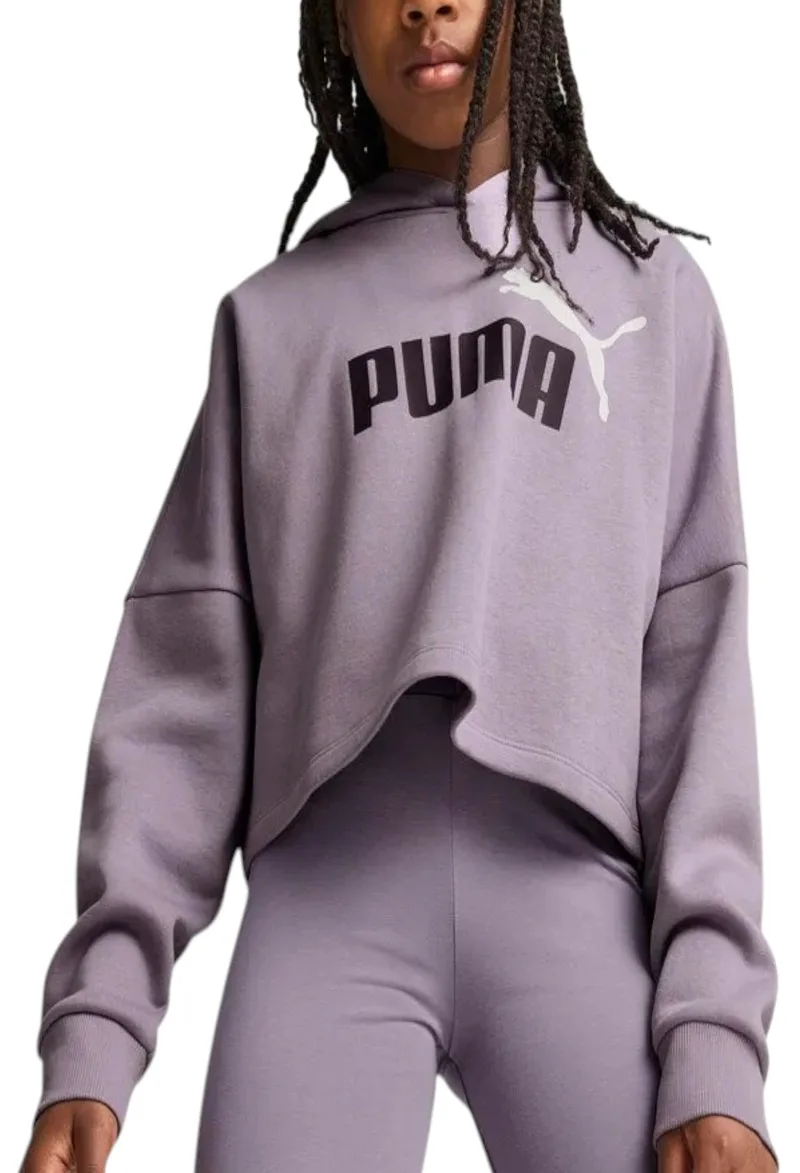 Μπλούζα Μακρυμάνικη Puma Ess Logo Cropped Hoodie 671134-34 Κορίτσι