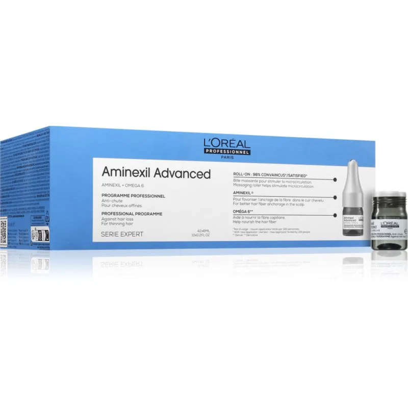 L’Oréal Professionnel Serie Expert Aminexil Advanced αμπούλα για ανάπτυξη μαλλιών και ενίσχυση ριζών 42x6 ml
