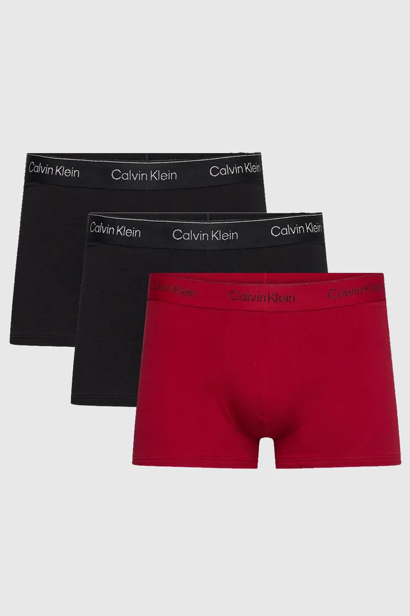 Calvin Klein Ανδρικά μποξεράκια Trunks Cotton Stretch (Συσκ. 3 τμχ.)-NB4078A-QVV