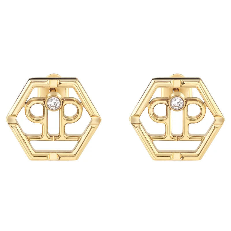 Σκουλαρίκια PHILIPP PLEIN Hexagon PJ2AA06EU Χρυσό