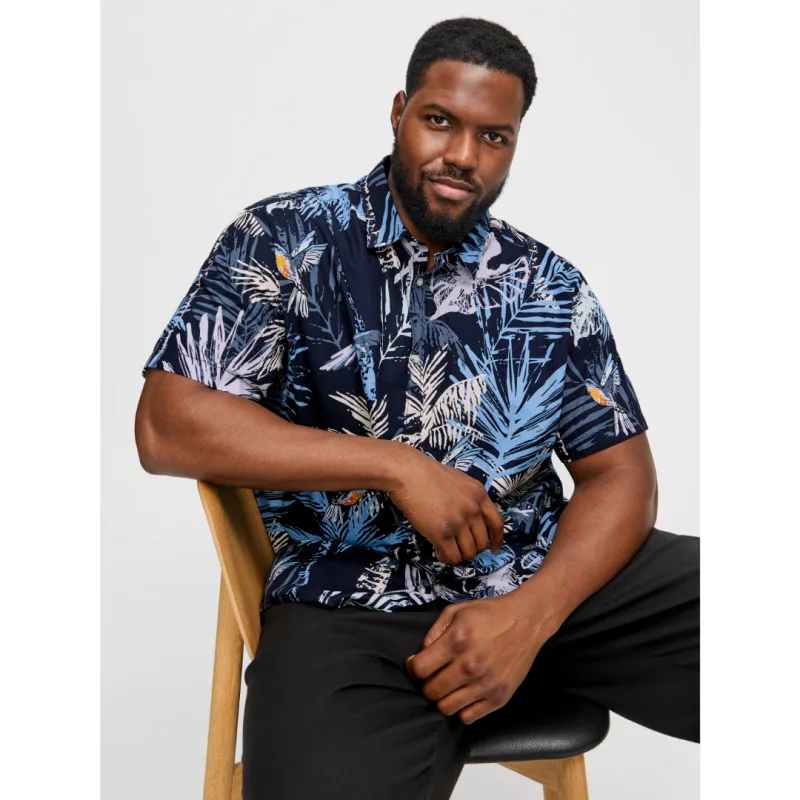 Πουκάμισο κοντομάνικο "Hawaii AOP Shirt",της Jack & Jones - Sky Captain