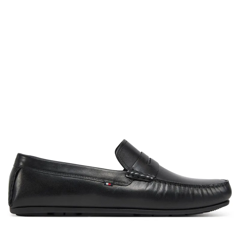 Μοκασίνια Tommy Hilfiger Corpoarte Hilfiger Lth Driver FM0FM04810 Μαύρο