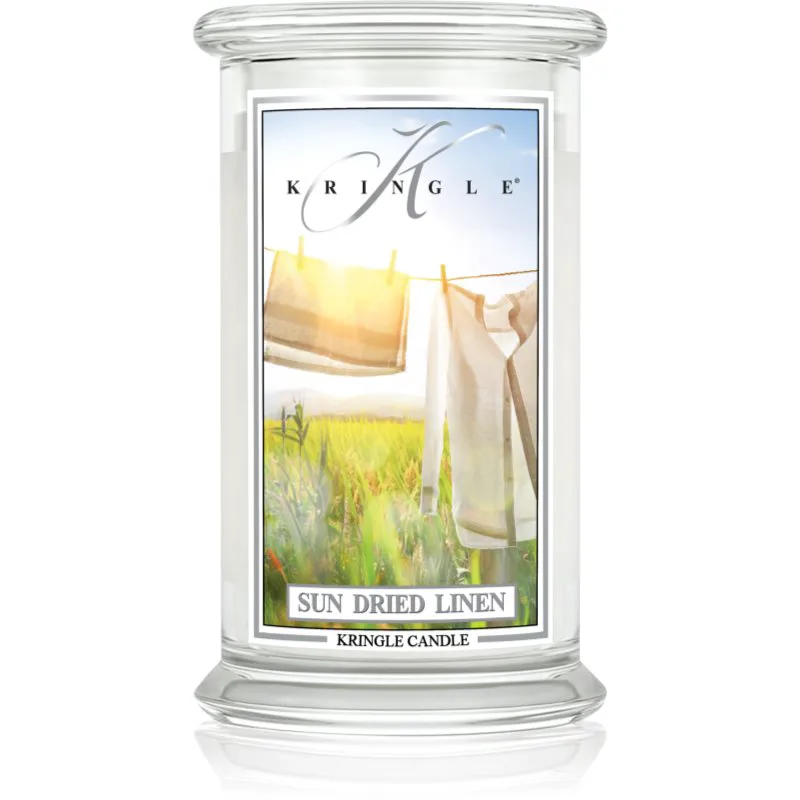 Kringle Candle Classic Sun Dried Linen αρωματικό κερί 623 γρ