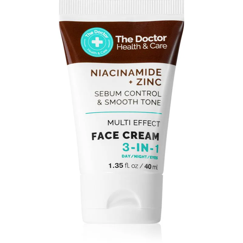 The Doctor Niacinamide + Zinc Sebum Control & Smooth Tone κρέμα προσώπου για την μείωση της λιπαρότητας του δέρματος 40 ml
