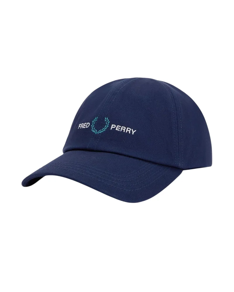 Fred Perry Καπέλο Embroidered Twill Cap HW2300-X86 Μπλε