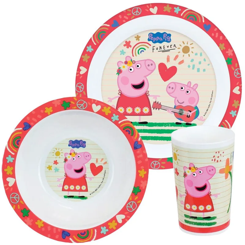 Σετ Σερβίτσιο Φαγητού 3 Τεμαχίων Ango Peppa Pig 006105