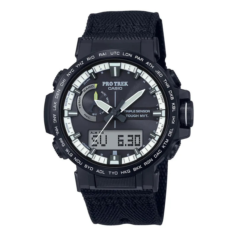 CASIO Protrek Solar Radio Controlled Black Strap PRW-60YBM-1AER