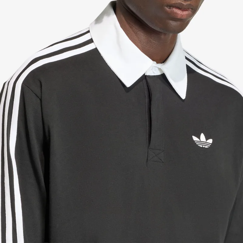 T-shirt adidas x Oasis 3-Stripes Rugby Longsleeve Polo Black L