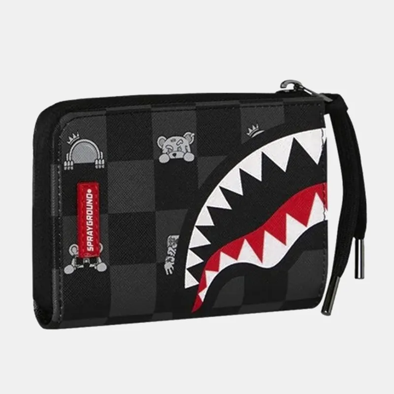 Sprayground Gray Peeking Character Check Πορτοφόλι (9000278224_1523)