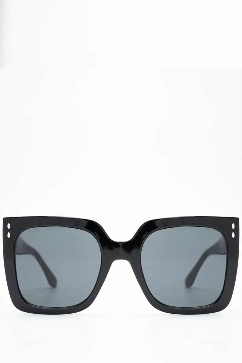 Γυαλιά Ηλίου Oversized square bold frame - Μαύρο