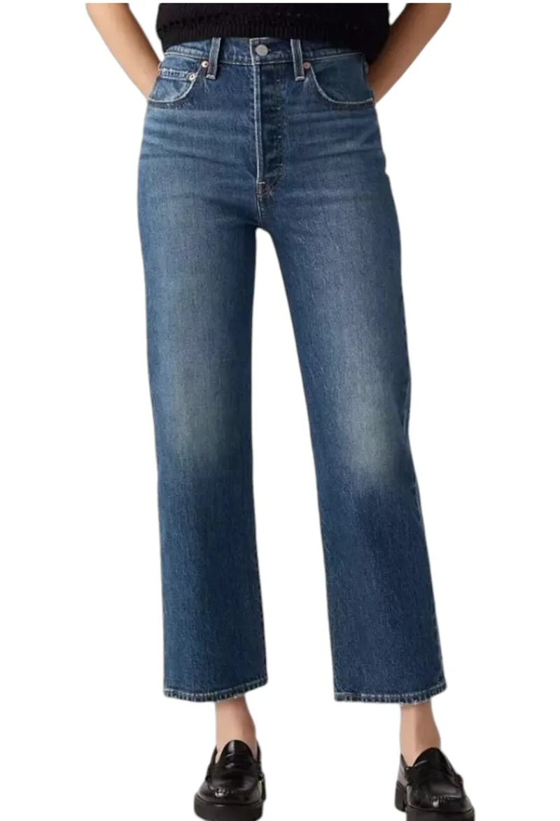 Παντελόνι Jean Levi's Denim Ribcage Straight Ankle 726930218-18 Γυναικείο