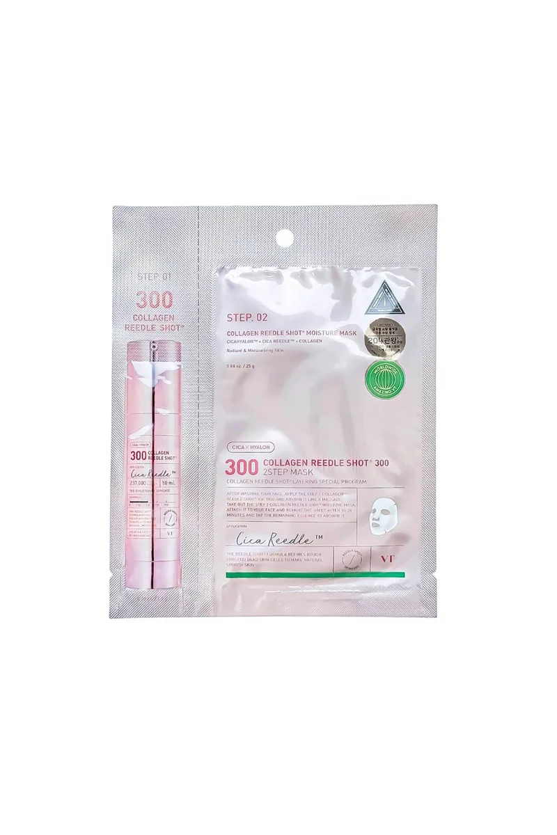 VT Collagen Reedle Shot 300 2-Step Mask - Μάσκα Με Κολλαγόνο Και Τεχνολογία Microneedle 1,5 + 27 gr - 8803463010072