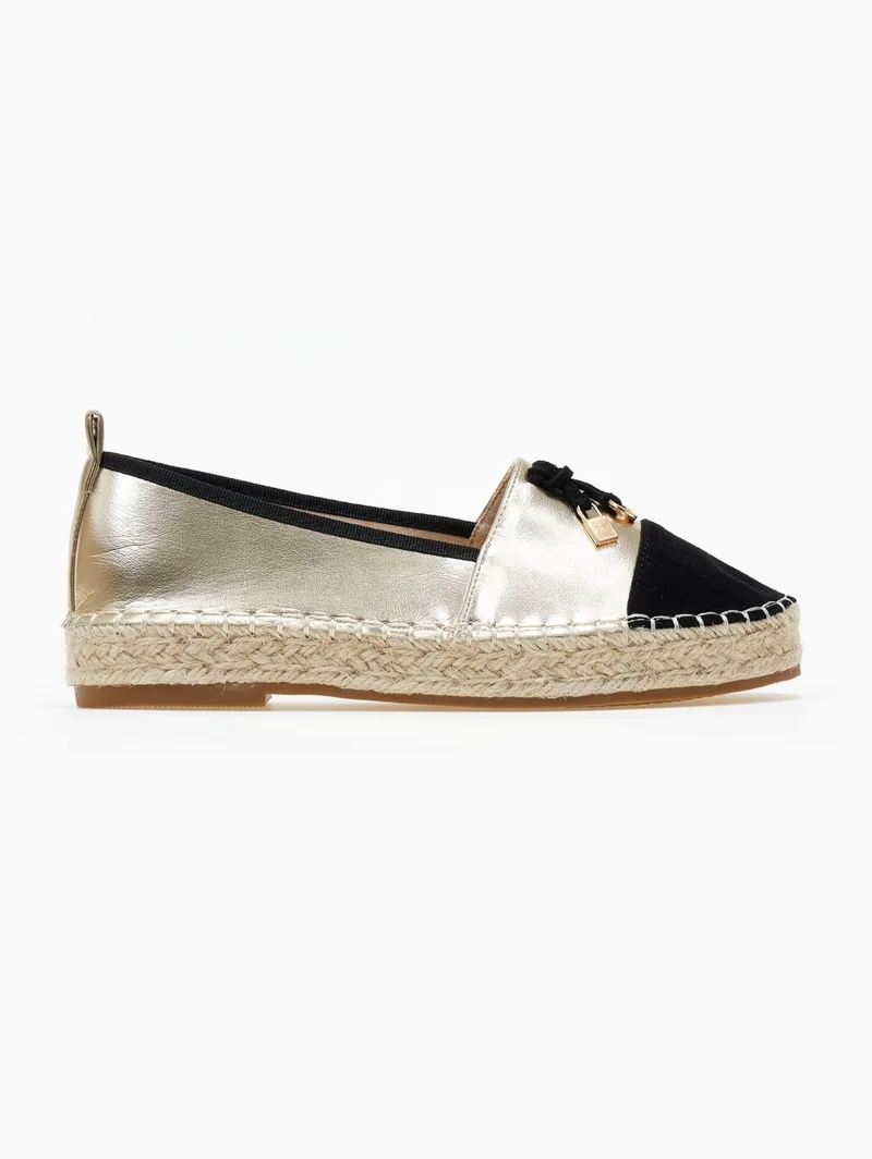 ERYNN Espadrilles Two-Tone - 333-237 (ματ) - Light Χρυσό