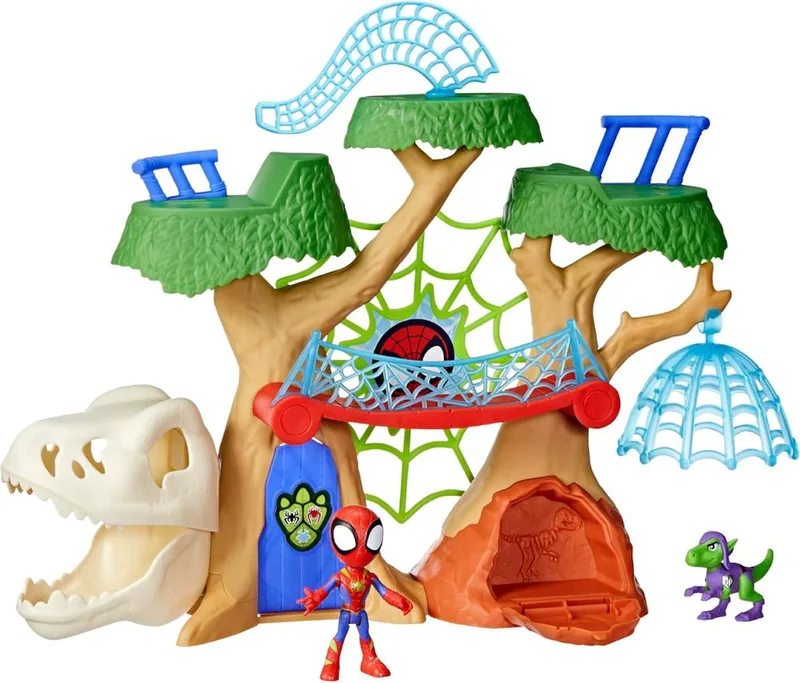 HASBRO MARVEL SPIDEY AND HIS AMAZING FRIENDS - DINO WEBS TREEHOUSE PLAYSET