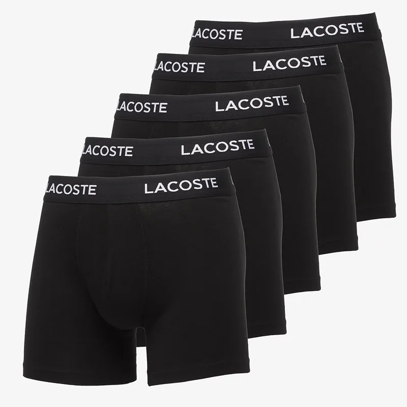Μπόξερς LACOSTE 3 Packs Boxer Brief Black M