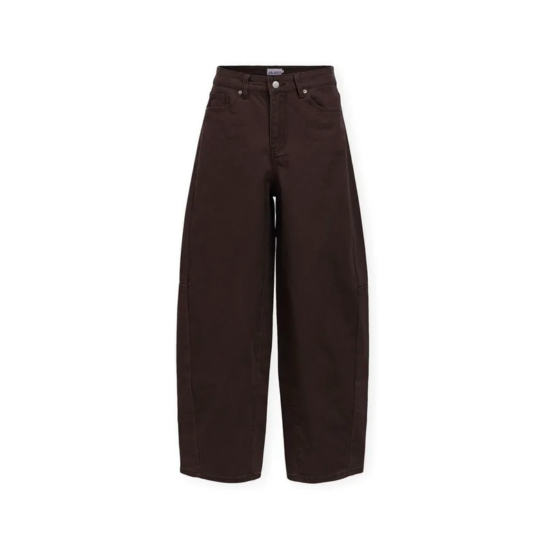 Φαρδιά τζιν Object Moji Elsa Jeans - Seal Brown