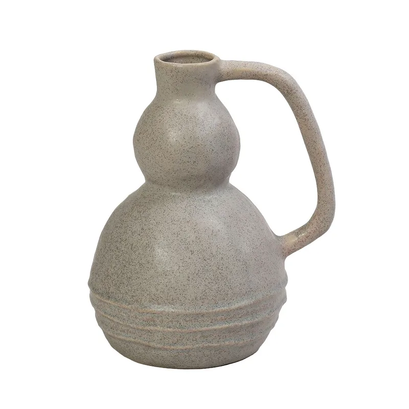 Βάζο Κεραμικό Γκρι ESPIEL 16,7x14x20,5εκ. TAS206 (Υλικό: Κεραμικό, Χρώμα: Γκρι) - ESPIEL - TAS206