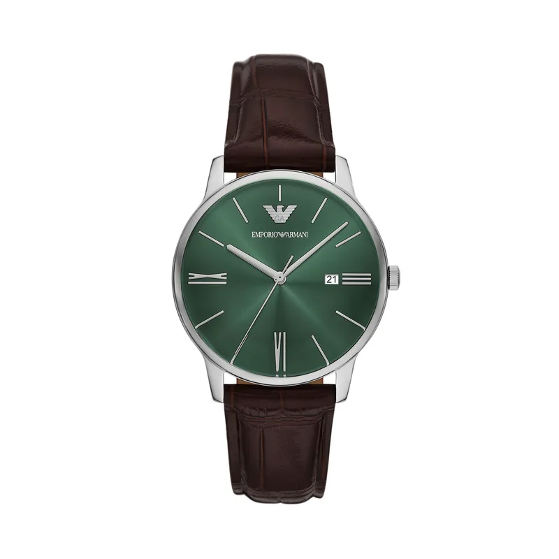 Ρολόι Emporio Armani Minimalist AR11672 Καφέ