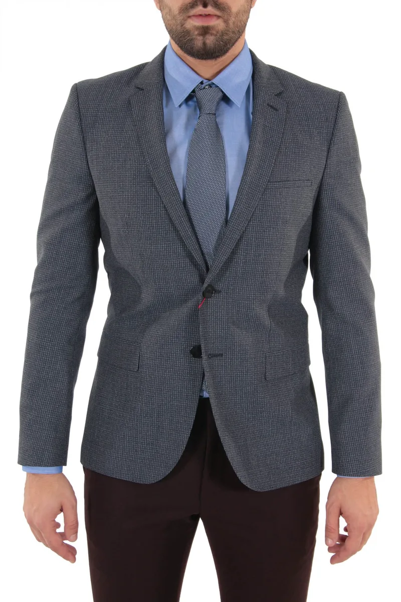 HUGO ΣΑΚΑΚΙ ΣΧΕΔΙΑΣΤΟ EXTRA SLIM FIT ARTI ΜΠΛΕ