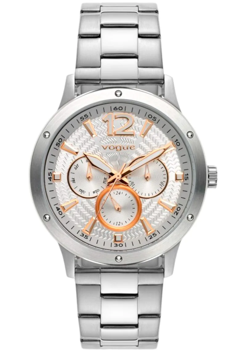 Ρολόι Χειρός Vogue Mastery Stainless Steel 2020611982-Silver Stainless Steel Ανδρικό