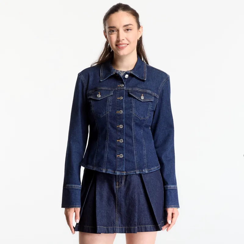 Μπουφάν Calvin Klein Jeans Sculpt Trucker Shirt Classic Rinse M