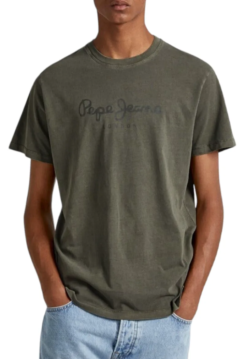Μπλούζα Κοντομάνικη Pepe Jeans Jayden PM509098-728-OLIVE Ανδρικό