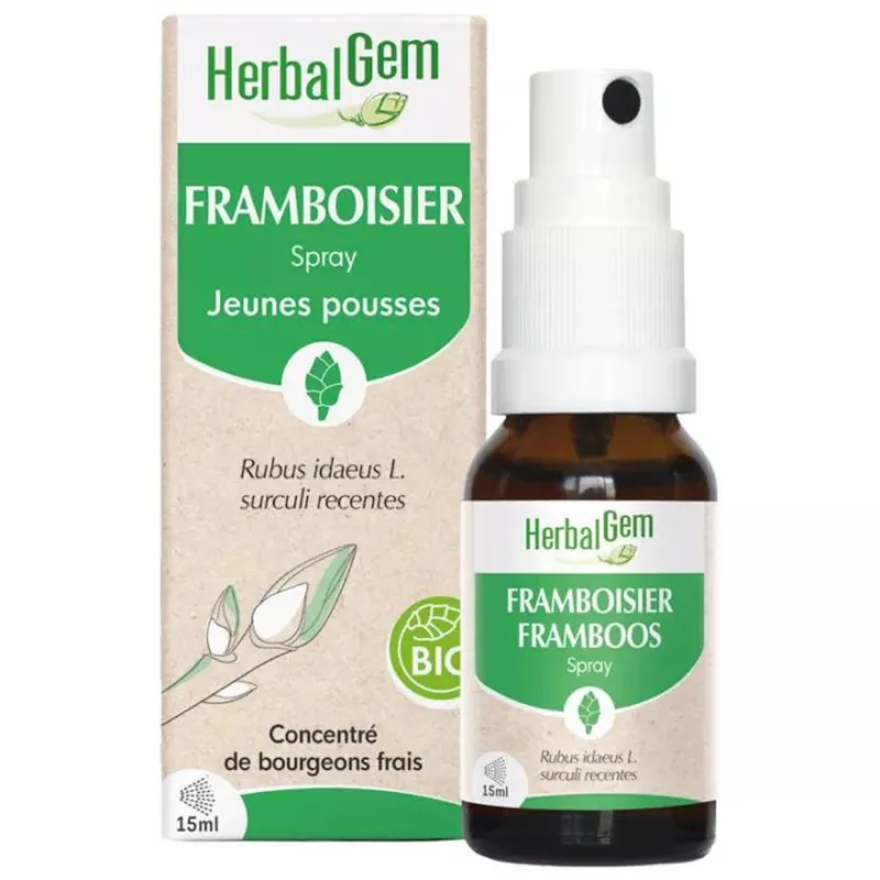 Herbalgem Organic Raspberry Spray Buds 15ml