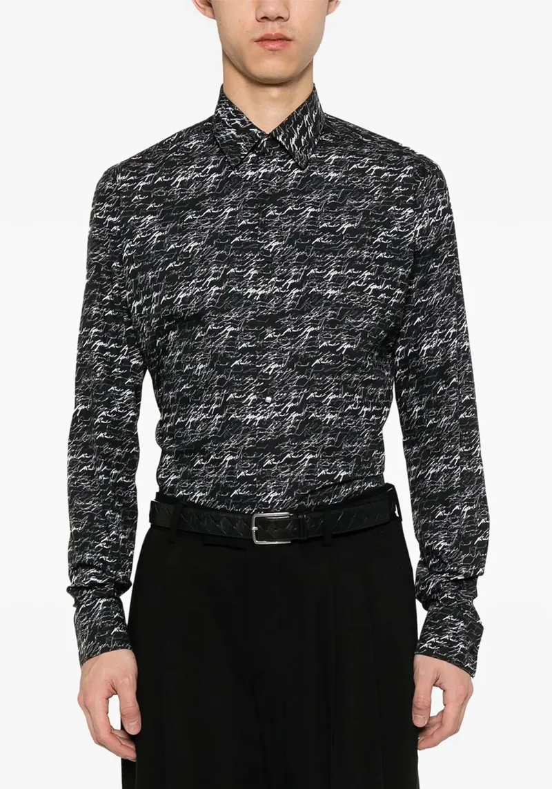 Karl Lagerfeld Πουκάμισο της σειράς Logo - 605000 533677 991 Black