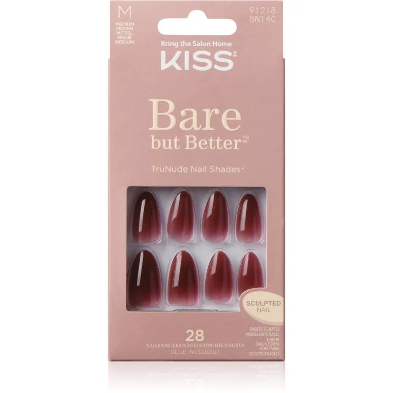 KISS Bare But Better Medium Ψεύτικα νύχια Chemistry 28 τμχ