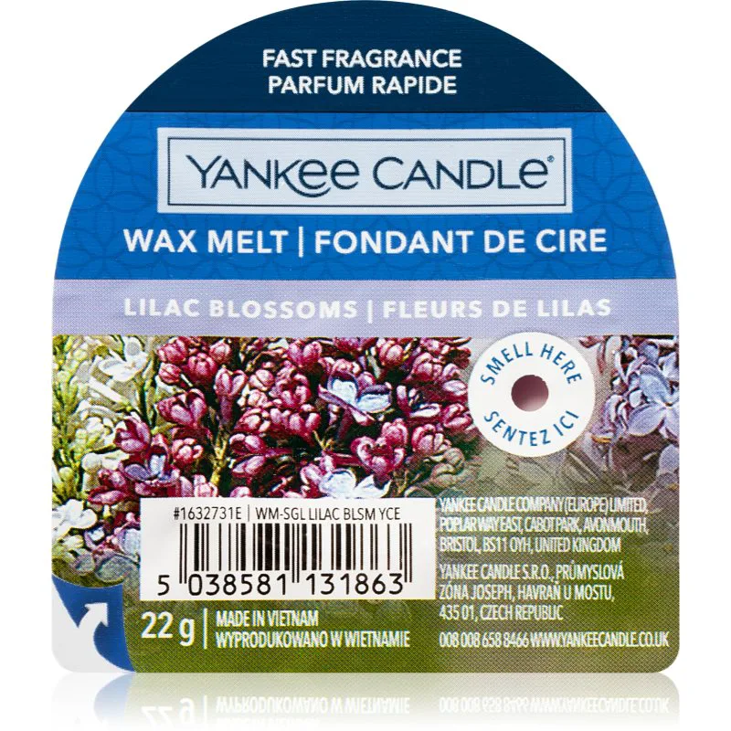 Yankee Candle Lilac Blossoms κερί για αρωματική λάμπα 22 γρ