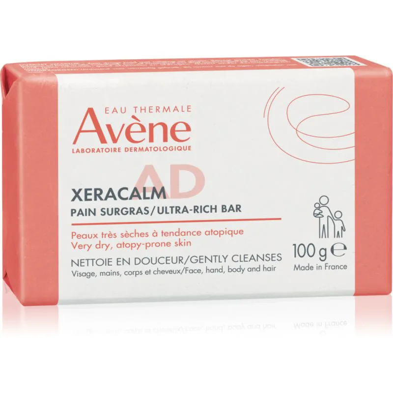Avène XeraCalm A.D. Ultra-Rich Bar εξαιρετικά θρεπτικός κύβος πλυσίματος για ξηρό και ατοπικό δέρμα 100 γρ