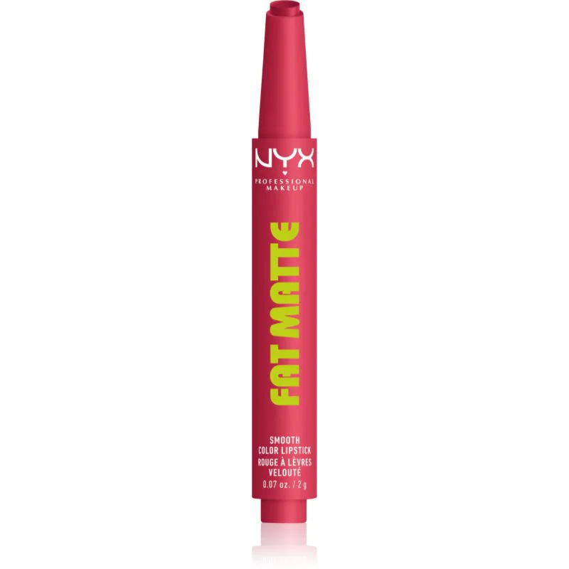 NYX Professional Makeup Fat Matte Βάλσαμο για χείλη με ματ αποτέλεσμα Ροζ Puff 2 γρ