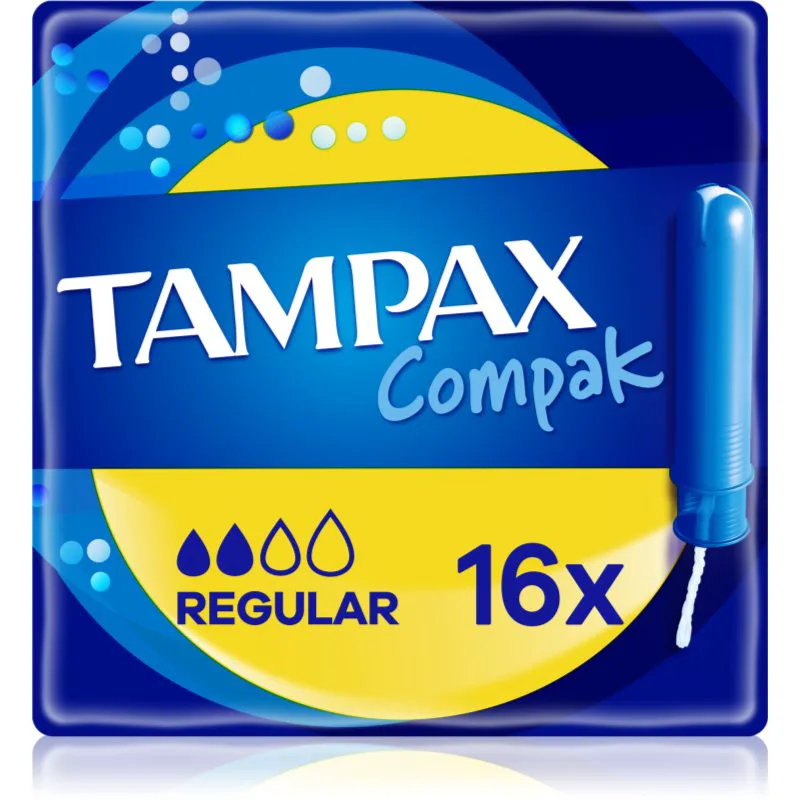 Tampax Compak Regular ταμπόν με εφαρμοστή 16 τμχ