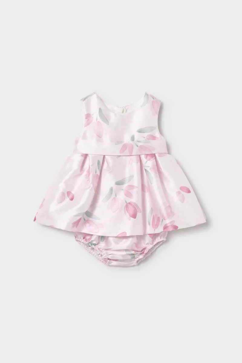 Mayoral βρεφικό φόρεμα με floral print - 1881-S26 Ροζ