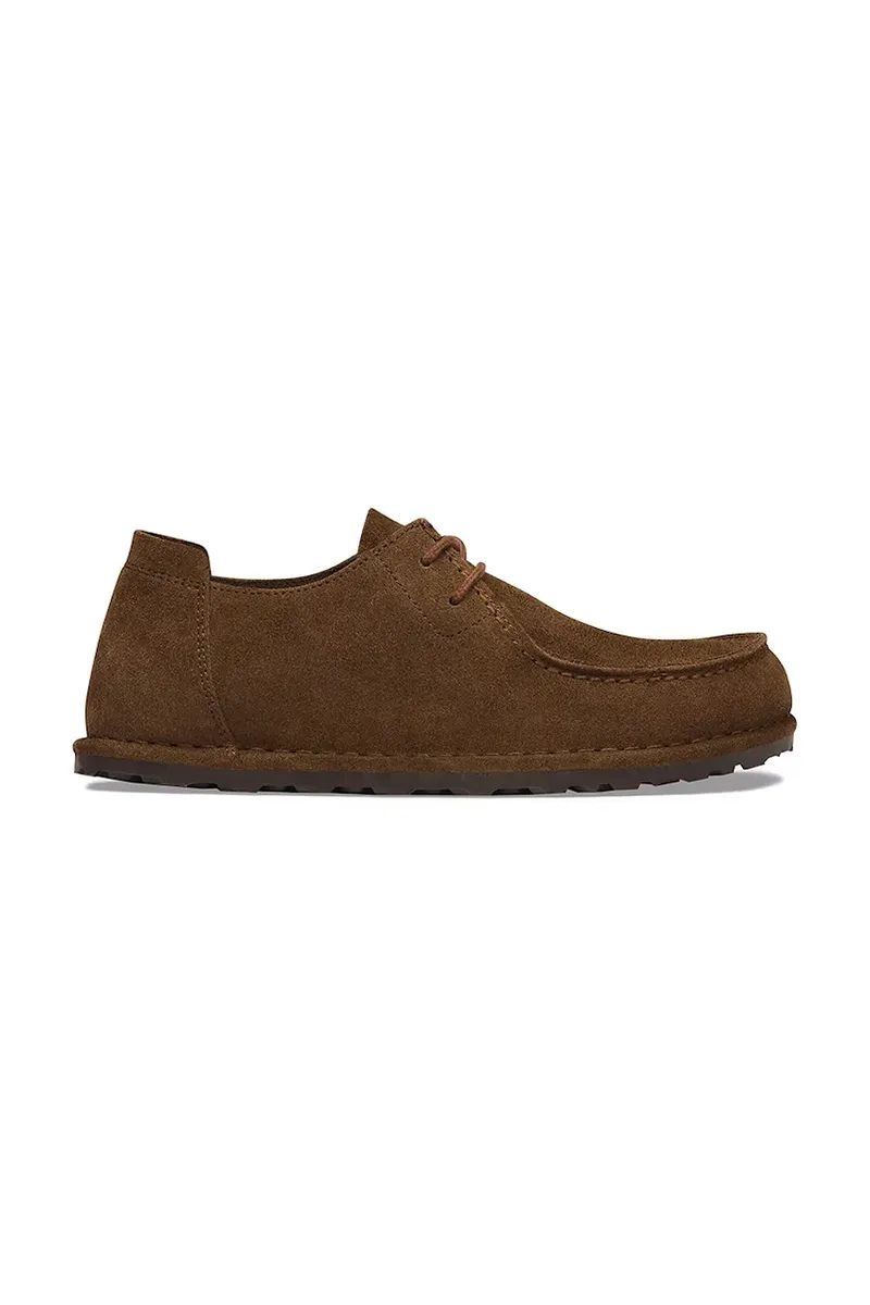 Birkenstock κλειστά χαμηλά παπούτσια σουέτ Utti Lace Suede Leather