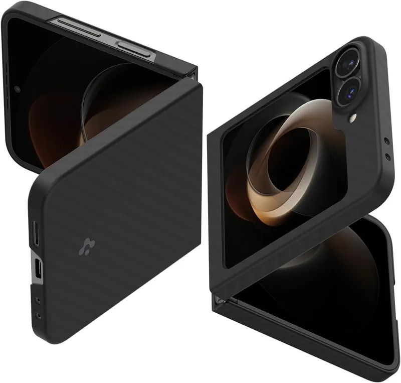 Σκληρή Θήκη Aramid Fiber - Samsung Galaxy Z Flip7 FE / Z Flip6 - Spigen Air Skin Aramid - 0.9mm - 1500D - Black (ACS07843)