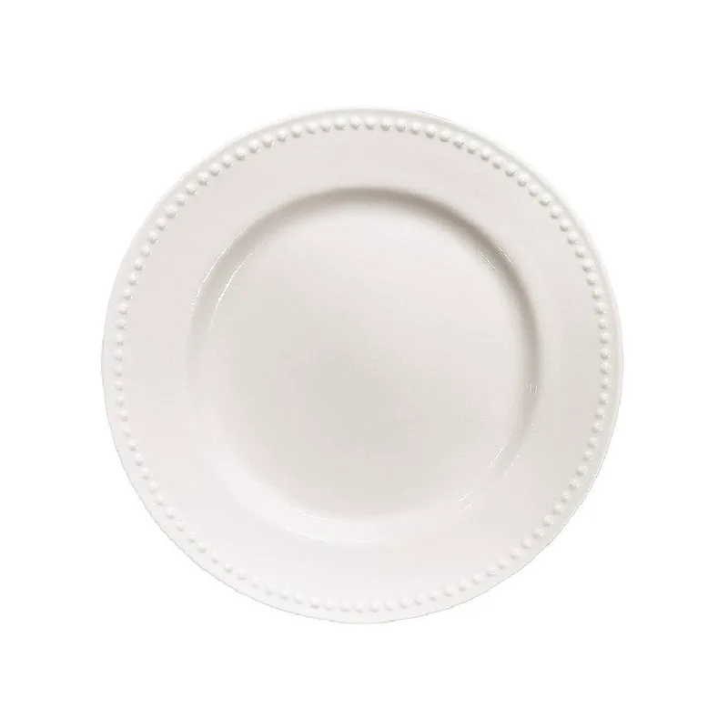Πιάτο Φαγητού Ρηχό (Φ27x2) Espiel Purity Dots Ivory REL201K4