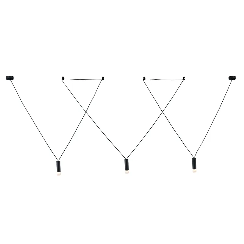 Φωτιστικό Οροφής Τρίφωτο Aca Teres YL22P3BK Black