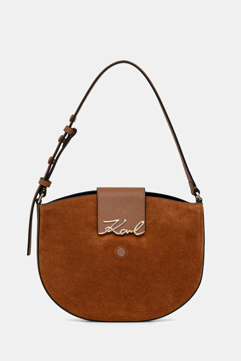 Τσάντα σουέτ Karl Lagerfeld K/SIGNATURE