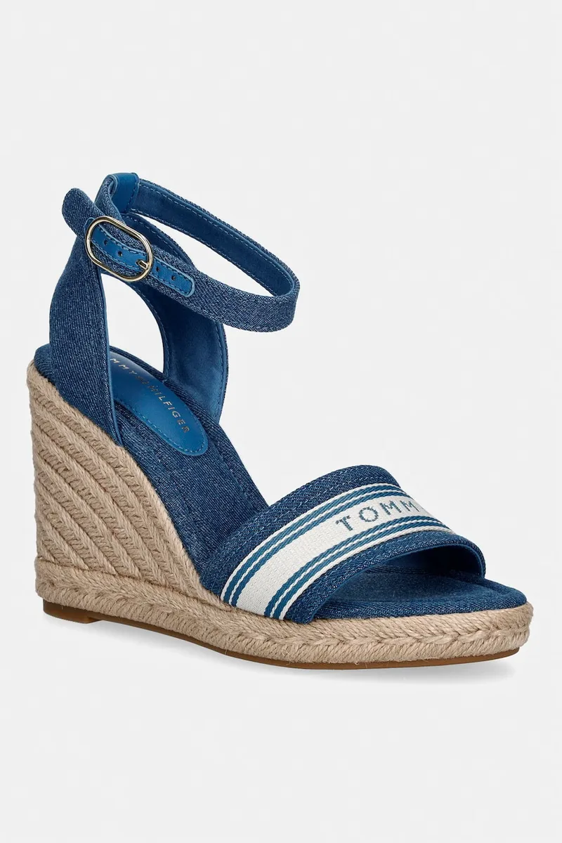 Tommy Hilfiger σανδάλια σε σφήνα HIGH WEDGE ESPAD WEBBING