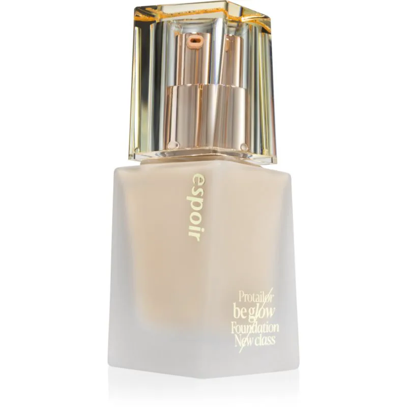 espoir Pro Tailor Foundation Be Glow ενυδατικό μεικ απ για λαμπρή επιδερμίδα απόχρωση 21 Ivory 30 γρ