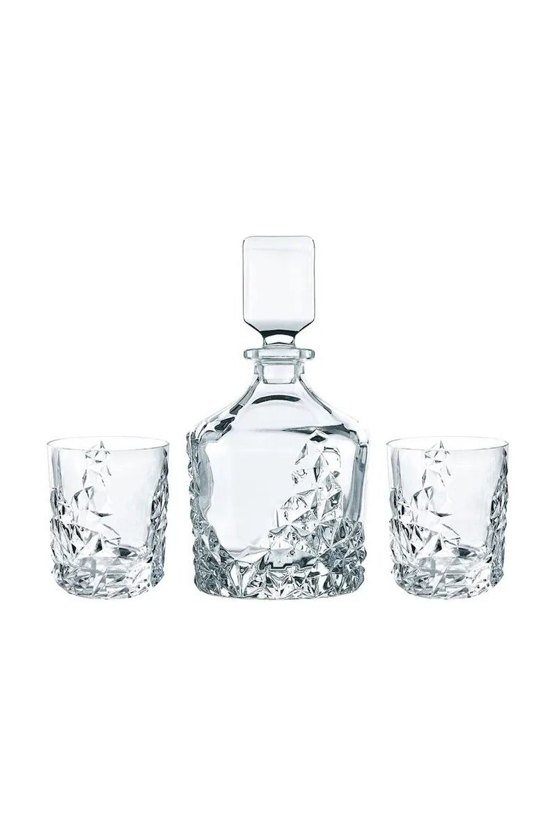 Καράφα ουίσκι με ποτήρια Nachtmann Sculpture Whisky 750 ml / 365 ml 3-pack
