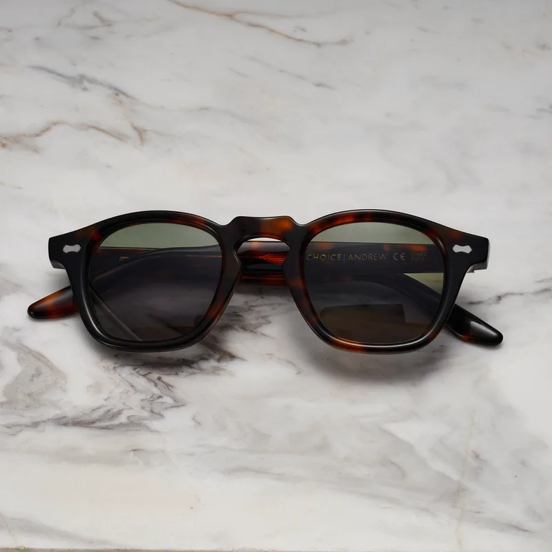 ANDREW A14EP4 - ANDREW - TORTOISE - GREEN Sunglasses | Tortoise | Green Shades | Explicit Poets Sunglasses
