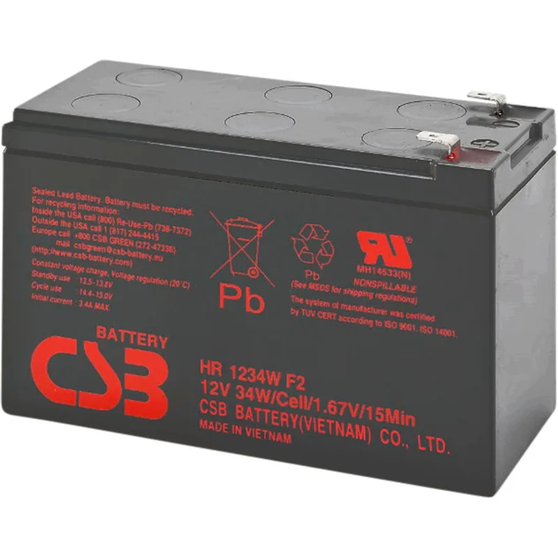 PowerWalker 12V/9Ah CSB VRLA Rechargeable Μπαταρία