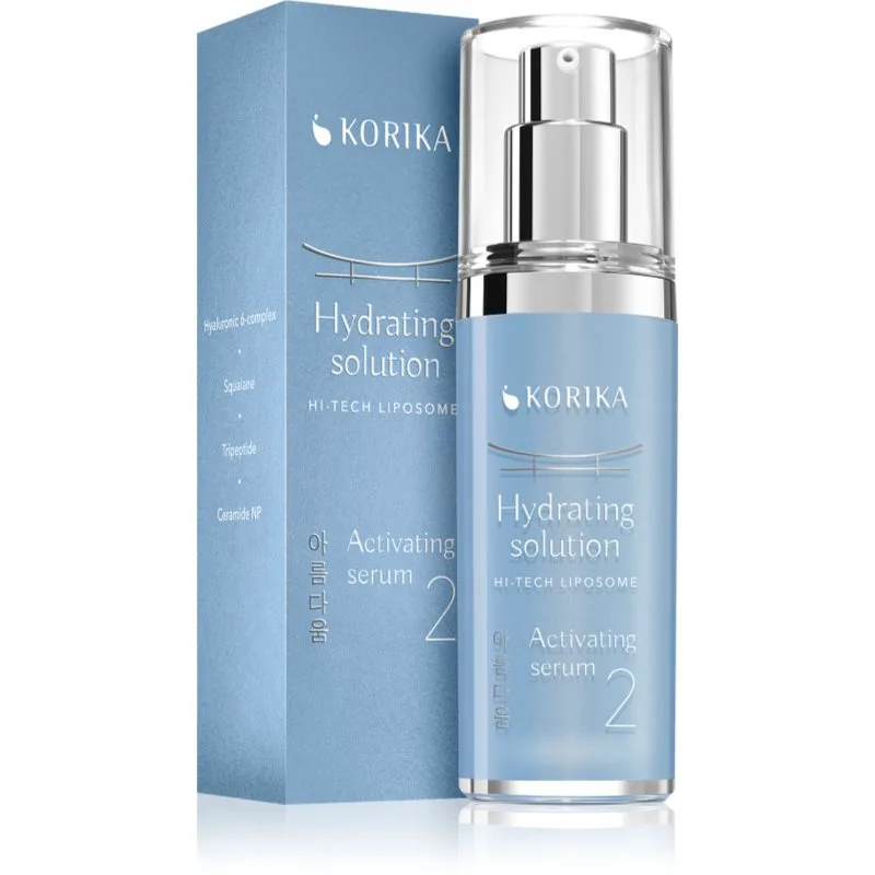 KORIKA HI-TECH LIPOSOME Hydrating solution Activating serum εντατικά ενυδατικός ορός 30 ml