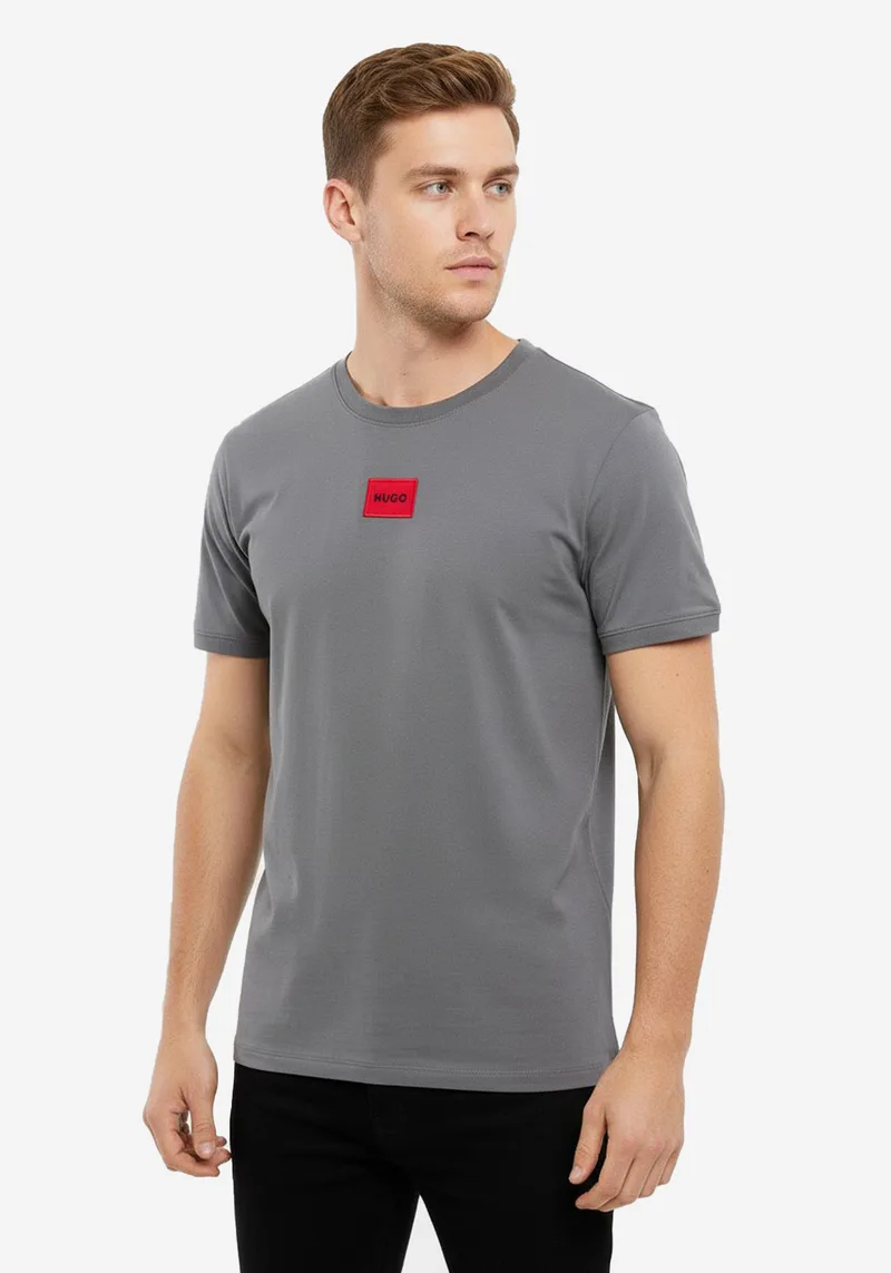 HUGO Κοντομάνικη T-shirt της σειράς Diragolino 212 - 50447978 086 Open Grey