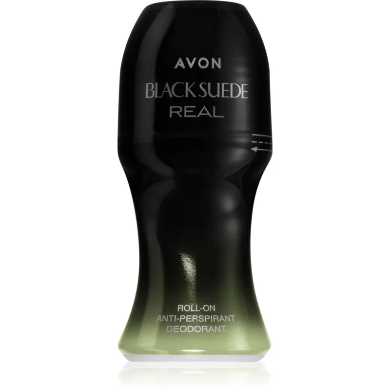 Avon Black Suede Real Αποσμητικό roll-on για άντρες 50 ml
