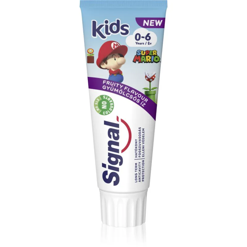 Signal Kids Fruity παιδική οδοντόκρεμα 0 - 6 - Super Mario 75 ml