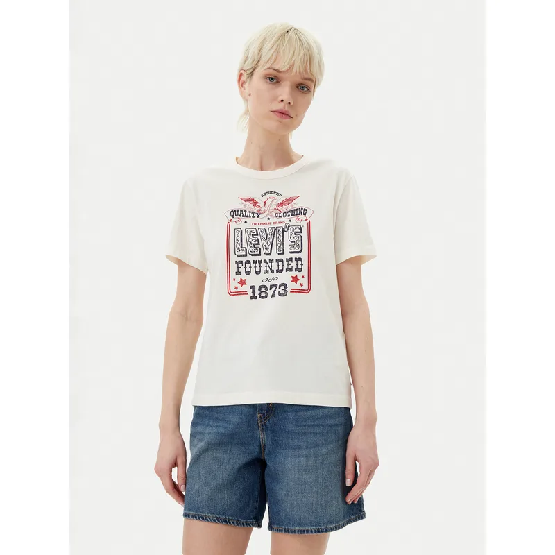 Levi's® T-Shirt A8802-0041 Λευκό Standard Fit